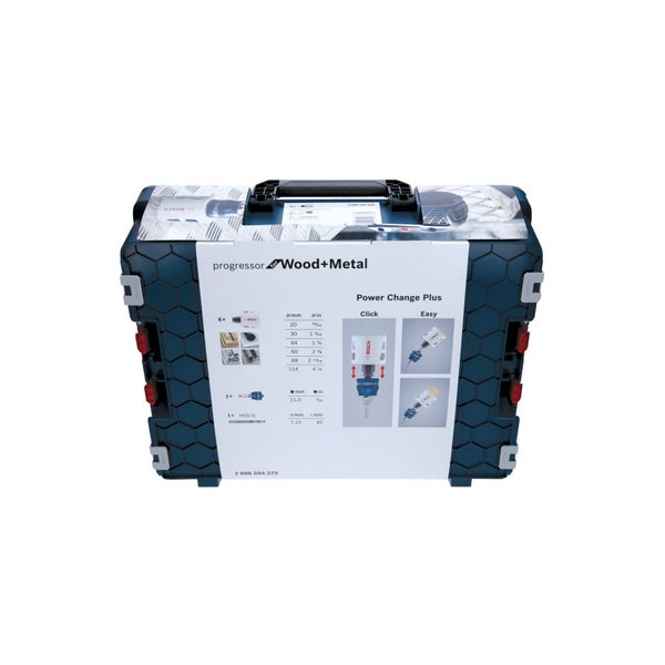 Lochsägenset für Holz und Metall im Kunststoffkoffer