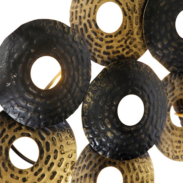 Dekorative Wandleuchte mit kreisförmigen Elementen