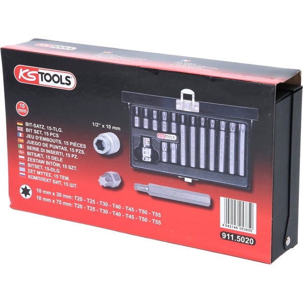 KS Tools Bit-Satz, 15-teilig im Koffer