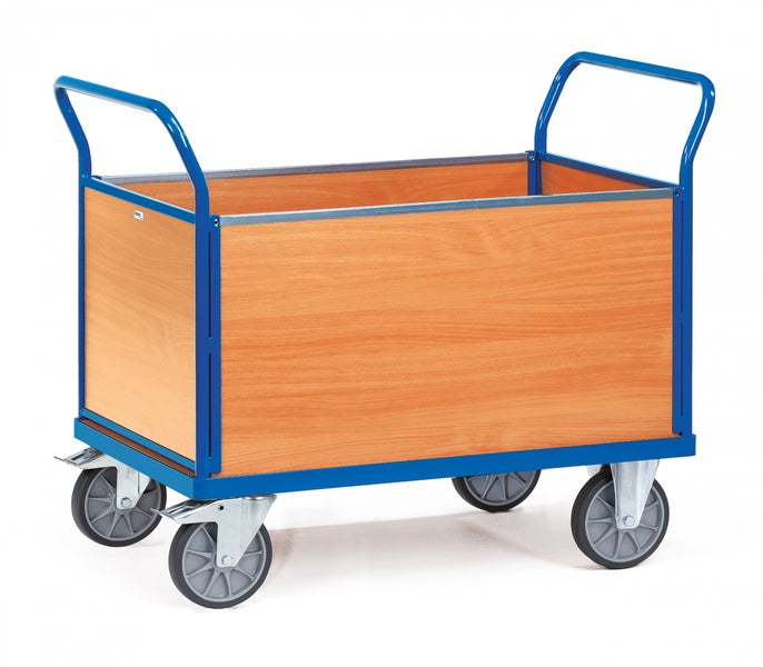 Fetra Multivario Vierwandwagen mit Buchendekor 850x500mm Ladefläche Baukasten-System