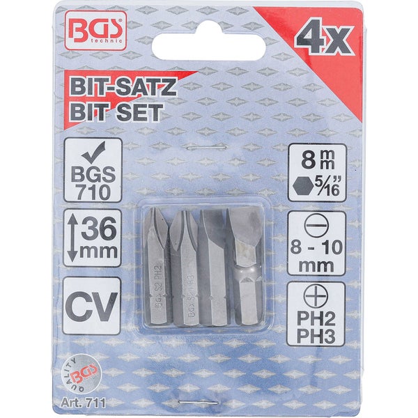 BGS Hand-Schlagschrauber-Bits für Art. 710 - 711