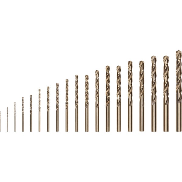 Set mit Spiralbohrern in verschiedenen Größen