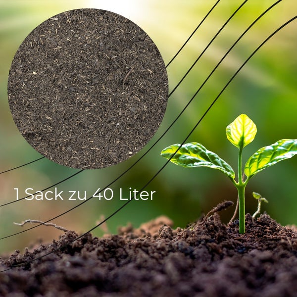 Blumenerde 40 L Anzuchterde Gartenerde Universalerde Pflanzenerde Blumen Pflanzen Erde Hochbeeterde gebrauchsfertig