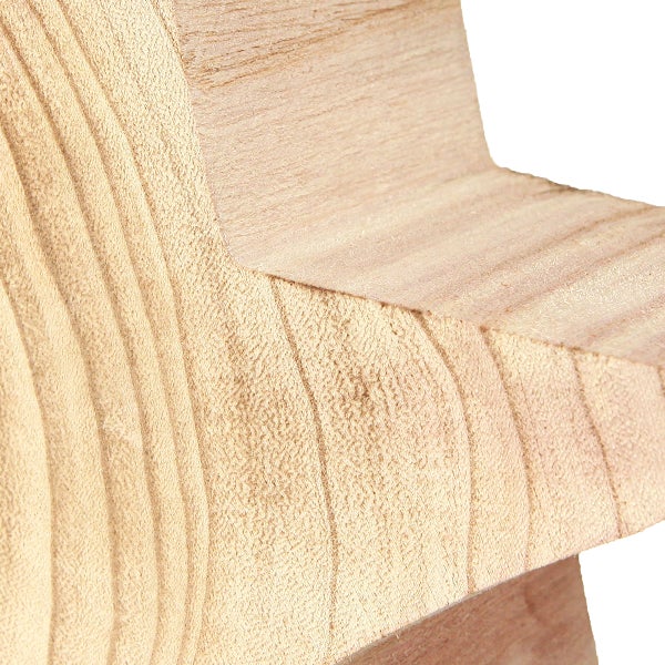 Detailaufnahme eines Holzsterns