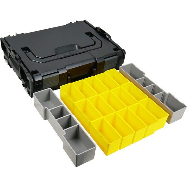 BS Systems L-Boxx 102 schwarz inkl. Inset-Box-Set 17tlg.