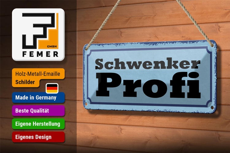 Blechschild Spruch 27x10cm Schwenker Profil Grill Dekoration