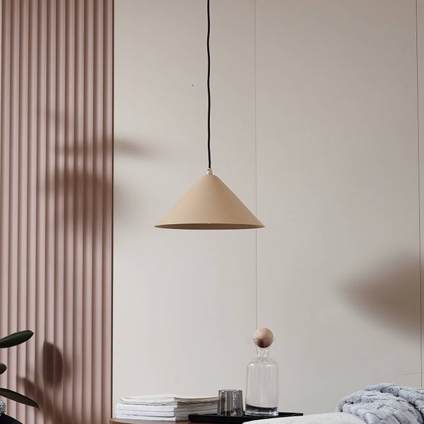 Lindby Pendelleuchte Clarine (Modern) in Creme aus Metall (1 flammig, E27) - Deckenlampe Esstischlampe Hängelampe Hängeleuchte Wohnzimmerleuchte