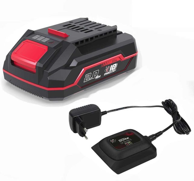 Güde Akku- und Ladegerät-Set 18 Volt 2,0 Amperestunden Lithium-Ionen