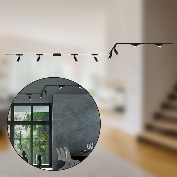 FULFILMENT ONLY Luxtrail 48V track system, set, 4m, black, 6x5W, 2