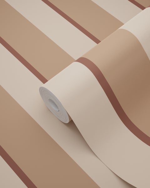 Tapetenrolle mit Streifenmuster