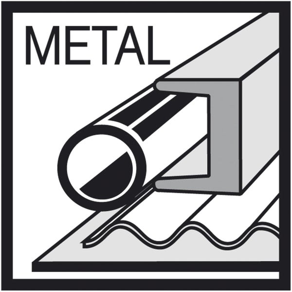 Symbol für die Eignung für Metall