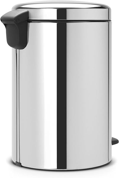 Brabantia Klassischer Tretmülleimer Mit Soft Verschluss 20 Liter HxBxT 46,7 x 29 x 38 cm Metall Edelstahl