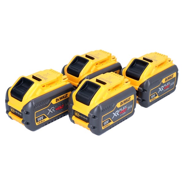Drei DeWalt Flexvolt Akkus 18 Volt 54 Volt mit 12 Ampere Stunden Kapazität Lithium Ionen Technologie