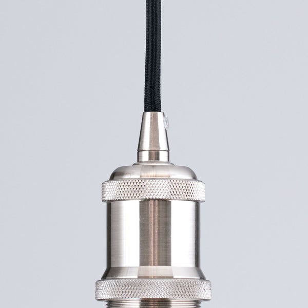 Dekorative Lampenfassung E27, Industrial-Style, E27 Silber