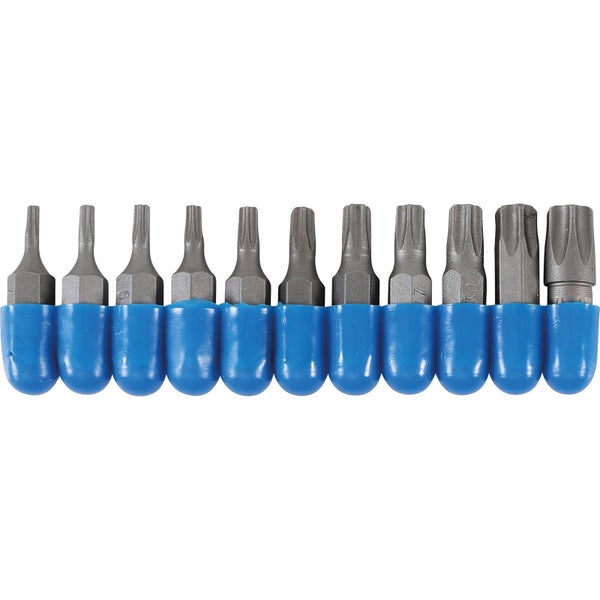 BGS Bit-Satz Antrieb Außensechskant 6,3 mm (1/4) Abtrieb T-Profil (für Torx) 11tlg. - 784