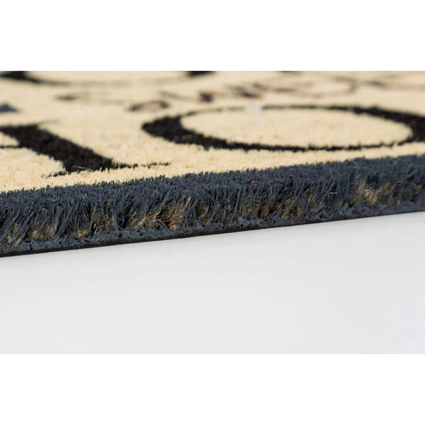 Detailansicht einer Fußmatte aus Kokosfaser