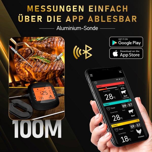 MostEssential PRO-3 Fleischthermometer - BBQ-Thermometer