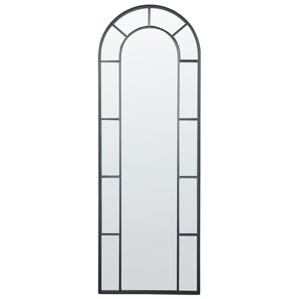 Dekorativer, großer Spiegel mit Bogenförmiger Oberseite und rechteckiger Form