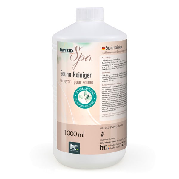 Bayzid Spa Saunareiniger, 1000 ml Flasche, hochkonzentriert