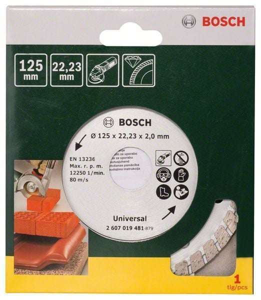 Bosch Diamanttrennscheibe Turbo, Durchmesser: 125 mm - 2607019481
