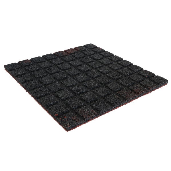 Gummifliesen 25 mm – 1 m2 (4 Fliesen à 50 x 50 cm) – Rot