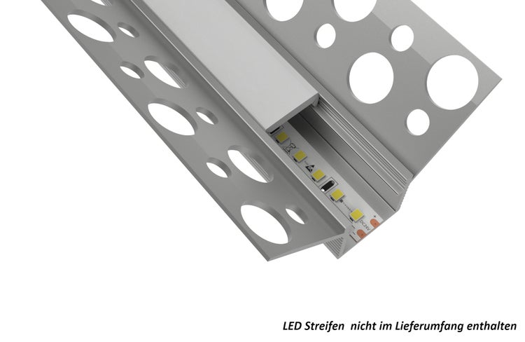 Aluminium LED Profil mit runden Aussparungen