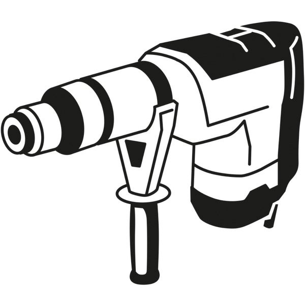 Illustration eines Bohrhammers
