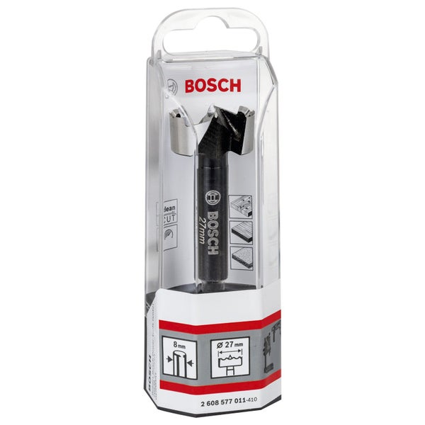Bosch Forstnerbohrer DIN 7483 D 27 L2 90 mm d 8 mm Wellenschliff - 2608577011