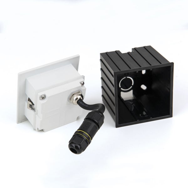 LED Außen Wandeinbauleuchte IP65 Weiß