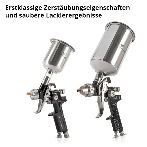 STAHLWERK HVLP Lackierpistolen Set SGS-1125 ST 21 Teile 3 Lackierpistolen