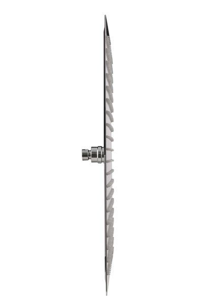 aquaSu® Kopfbrause Offertio mit 1 Strahlart | eckig | chrom | 50 x 50 cm Sprayplatte | mit Kugelgelenk | Antikalk-Noppen | Standard-Gewinde: 1/2 | Wellness-Regendusche | 722780