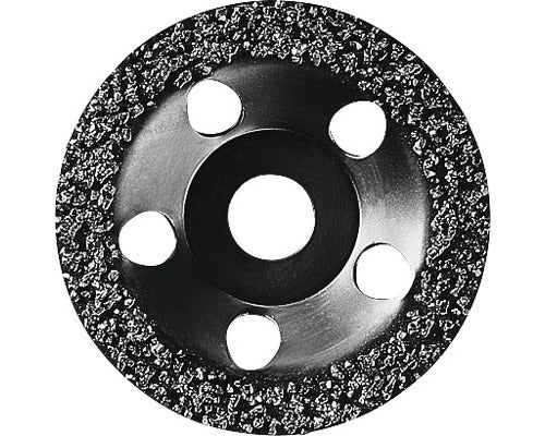 Carbide-Topfscheibe 115 x 22,23 mm;mittel, flach