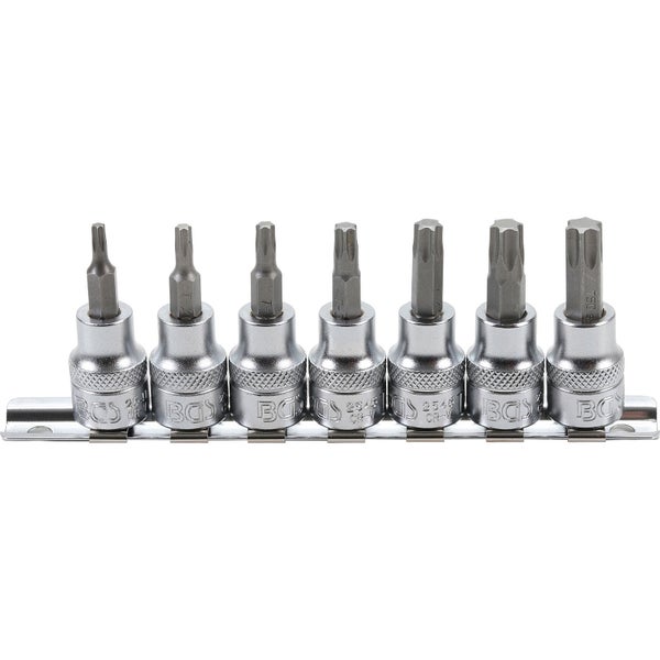 BGS Bit-Einsatz-Satz Antrieb Innenvierkant 10 mm (3/8) T-Profil (für Torx) T15 - T50 7tlg. - 5108