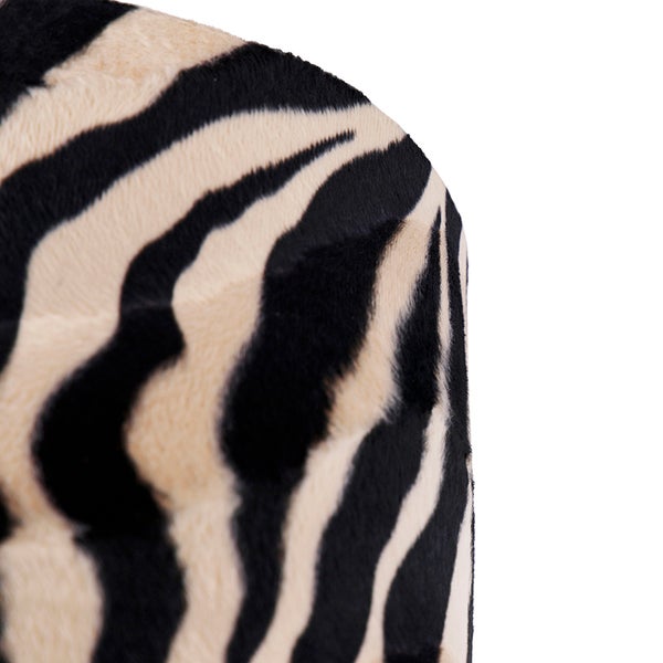 Velours Lampenschirm Zebra Design 25/25/25 Gold innen