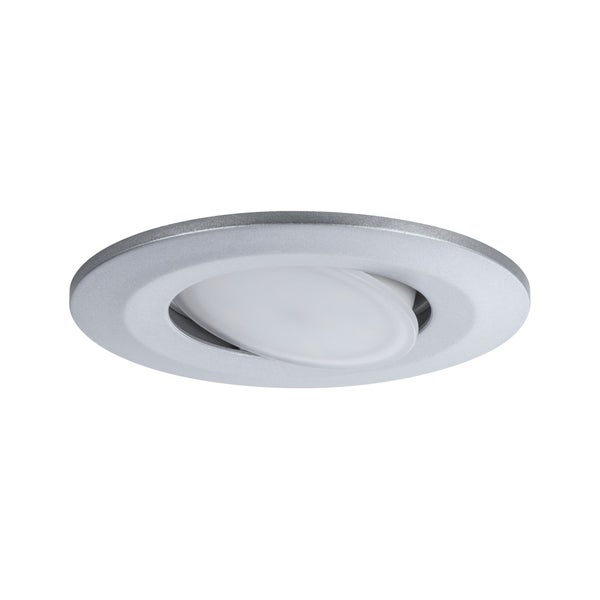 LED Einbauleuchte Calla schwenkbar IP65 rund 90mm 30° 6W 530lm 230V 4000K Chrom matt