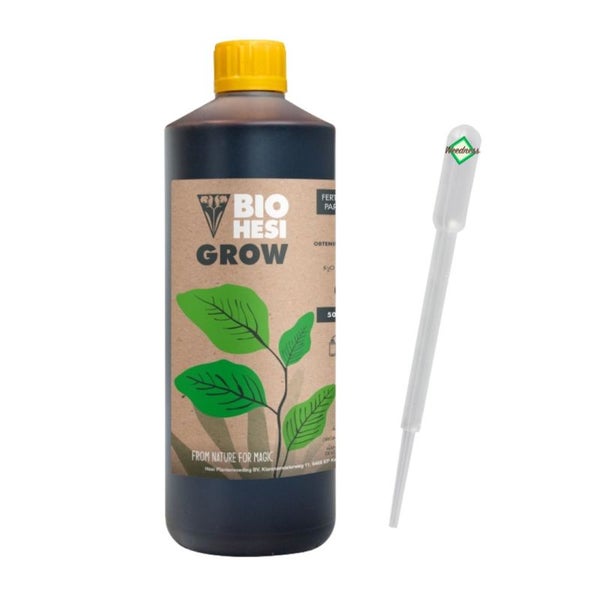 Hesi Bio Grow 1 Liter – Natürlicher Bio-Flüssigdünger für Starkes Wachstum & Gesunde Pflanzen | Vielseitig Für Indoor, Outdoor & Hydrokultur | Umweltfreundlich & Einfach anzuwenden