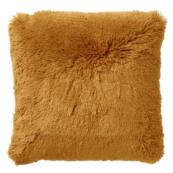 Fluffy Dekokissen - Unifarben 60x60 cm, Gelb
