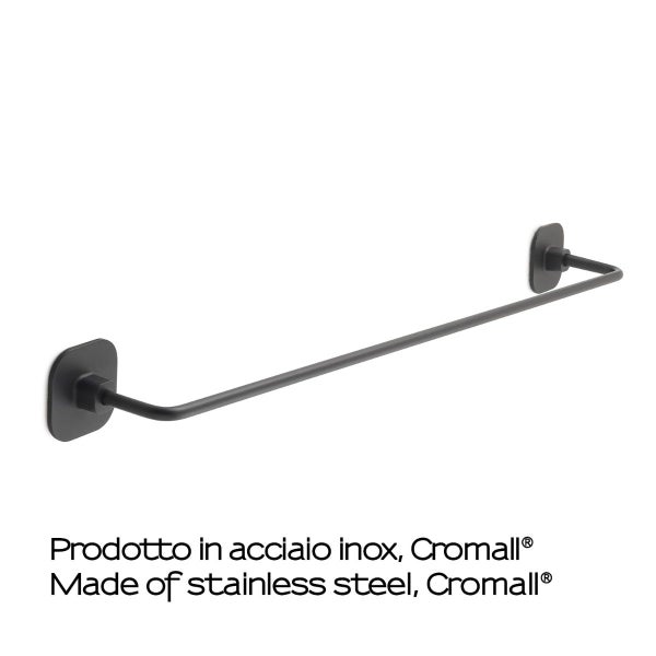 60cm schwarze Handtuchstange – Edelstahl | Timo