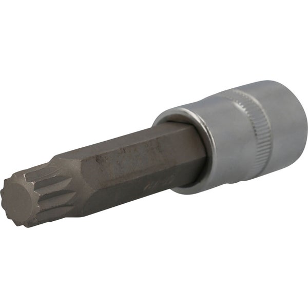 BRILLIANT TOOLS 1/2 Vielzahn-Bit-Stecknuss 100 mm lang M14 - BT022946