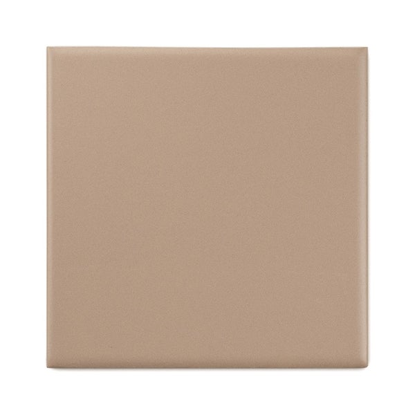 Quadratische Wandfliese in taupe für Innenräume