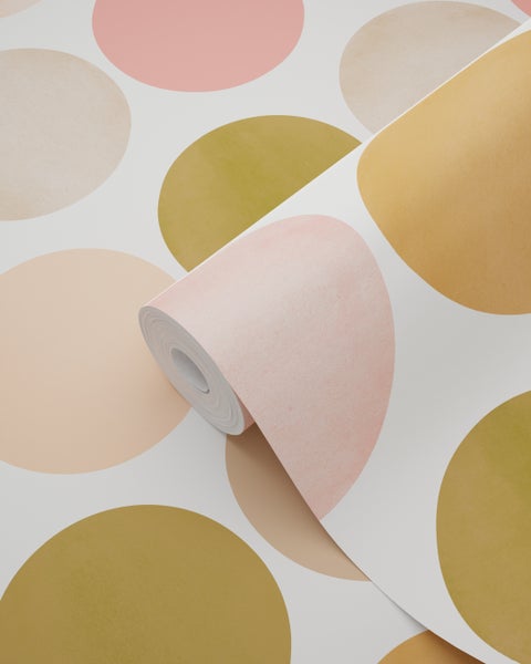 Tapetenrolle mit Kreismuster