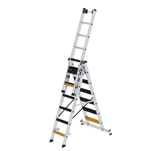 Mehrzweckleiter aus Aluminium mit mehreren Konfigurationen