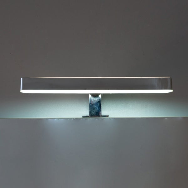 LED Spiegellampe mit verchromter Ausführung 18cm | Nettuno