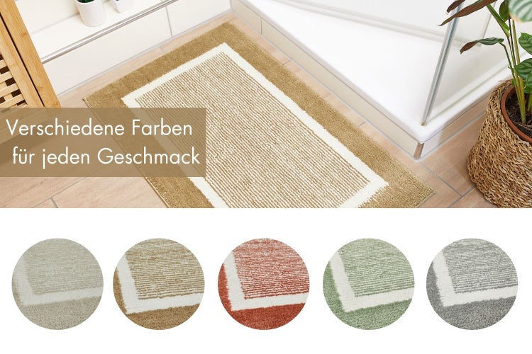 Badematte Maui 60 x 100 cm in Taupe