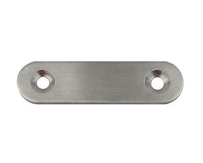 Flachverbinder aus Metall mit zwei Senkbohrungen zur stabilen Verbindung von Holzbauteilen