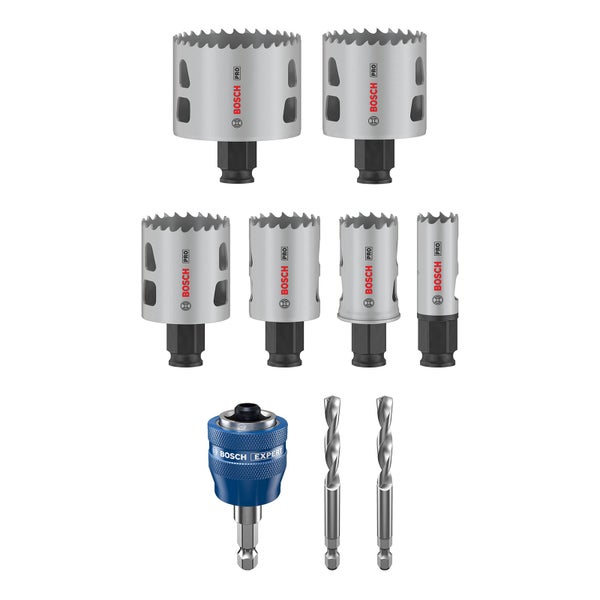 Bosch Pro Lochsägenset mit Bohrern und Adapter