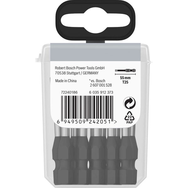 Bosch PRO Torx Impact Bit T25 55 mm 15-tlg. - 2608522534