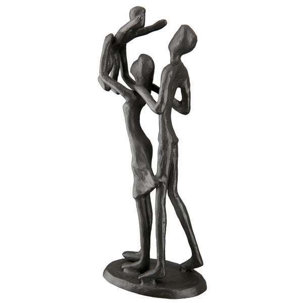 Skulptur GILDE Dekoration Höhe 20cm Breite 9cm braun Eisen