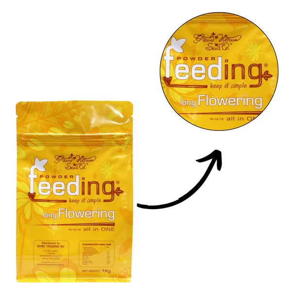 Green House Feeding Long Flowering Dünger 500 Gramm – Für langeblühende Pflanzen, All-In-One