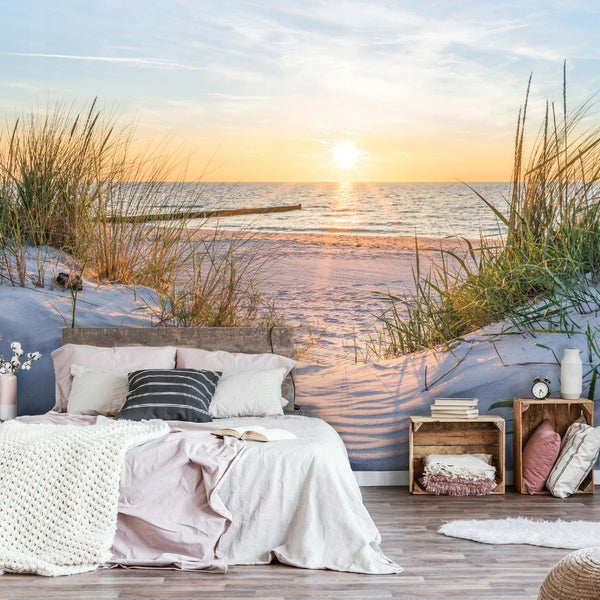 Fototapete Strand Meer Nordsee Vlies Tapete Wohnzimmer 350X250 cm